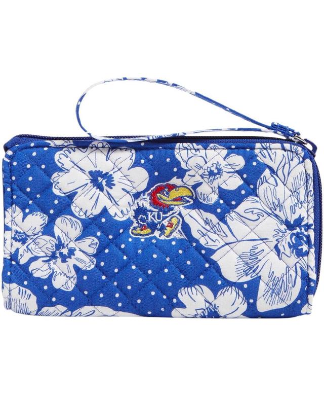 Womens Vera Bradley Kansas Jayhawks Rain Garden Front-Zip Wristlet Product Image