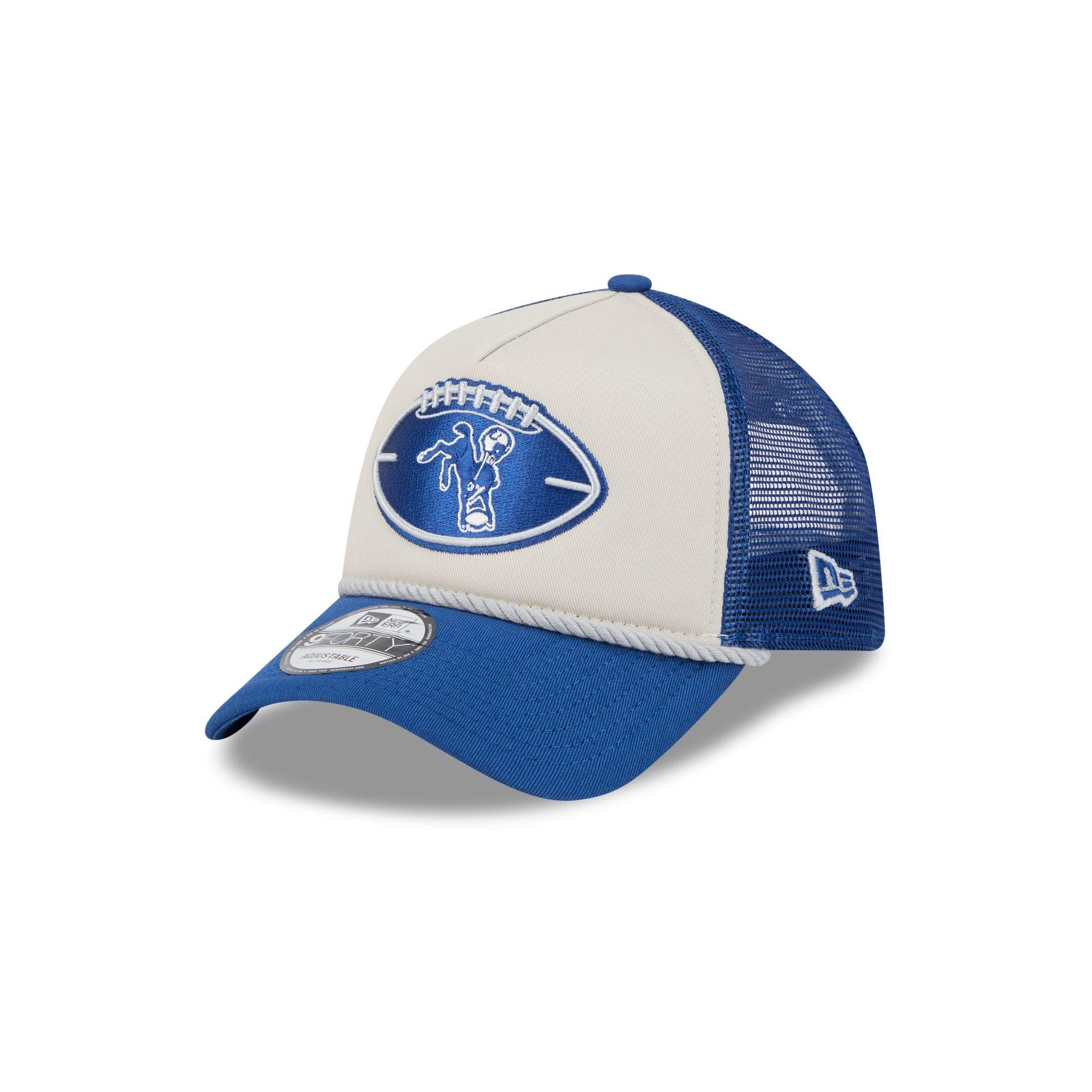 Indianapolis Colts 2024 Historic Sideline 9FORTY A-Frame Snapback Hat Male Product Image