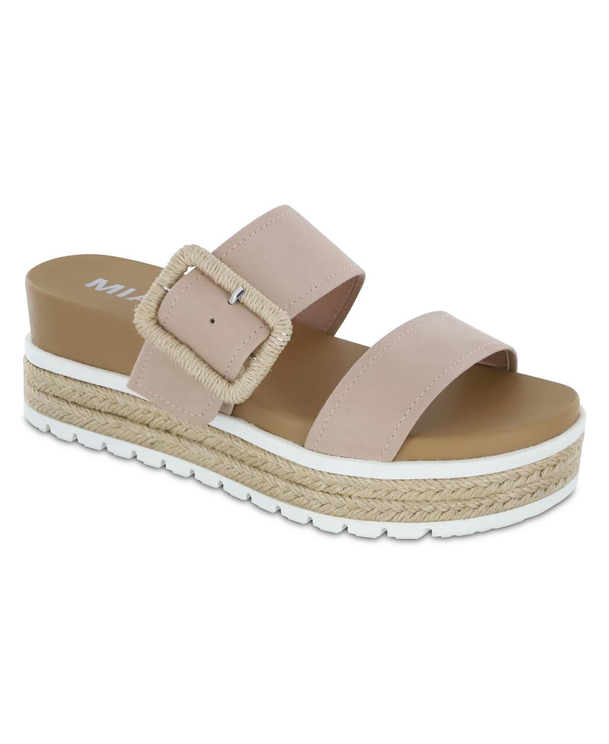 Mia Womens Kenzy Platform Slide Sandals Product Image