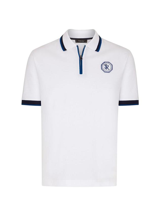 Mens Zip Polo Shirt Product Image