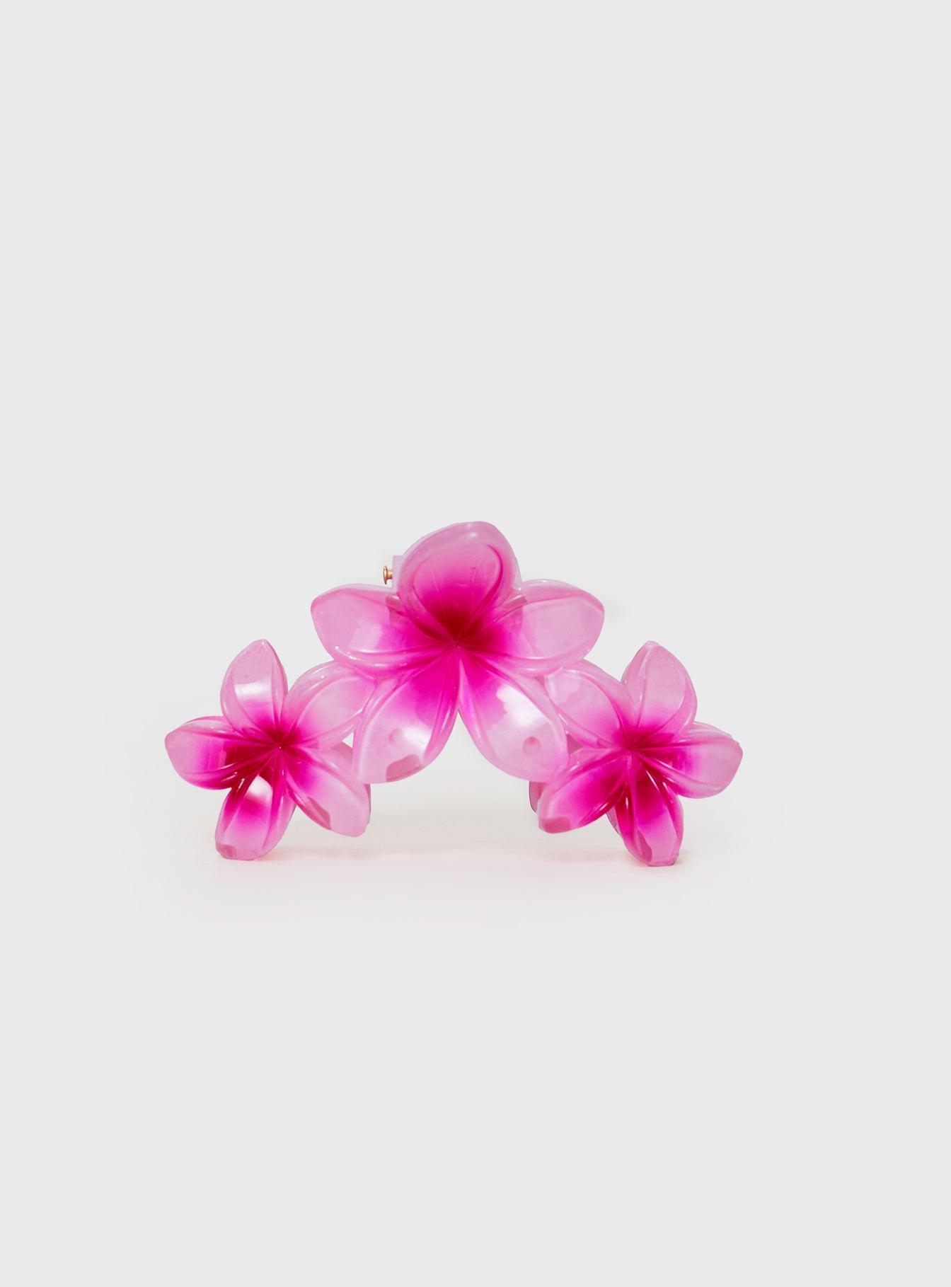 Chianti Frangipani Claw Clip Pink Product Image