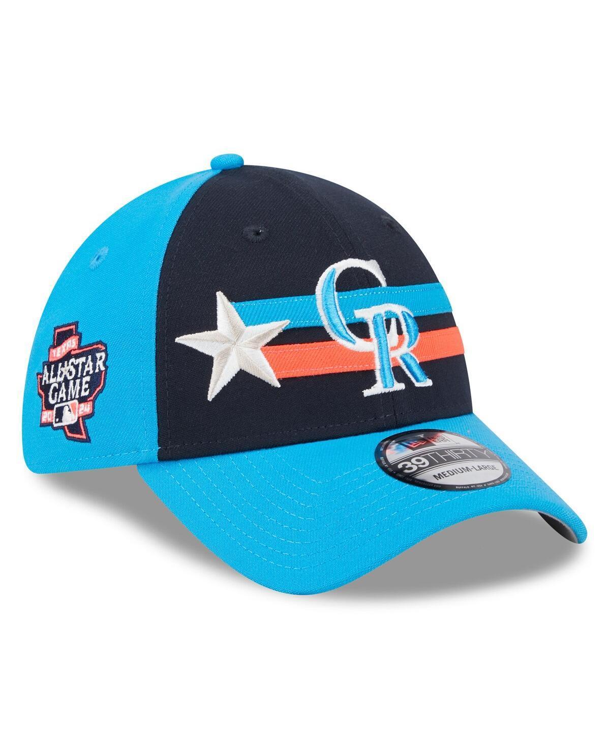 Mens New Era Colorado Rockies 2024 MLB All-Star Game 39THIRTY Flex Hat Blue Product Image