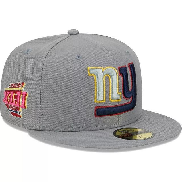 Mens New Era Gray New York Giants Color Pack 59FIFTY Fitted Hat Product Image