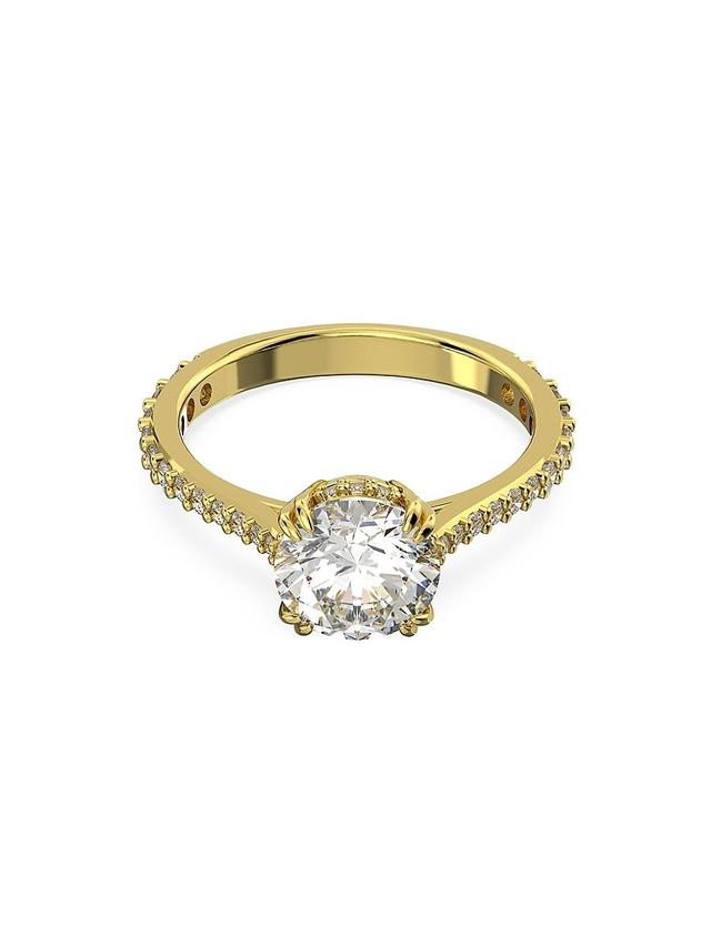 Swarovski Gold-Tone Constella Crystal Cocktail Ring Product Image