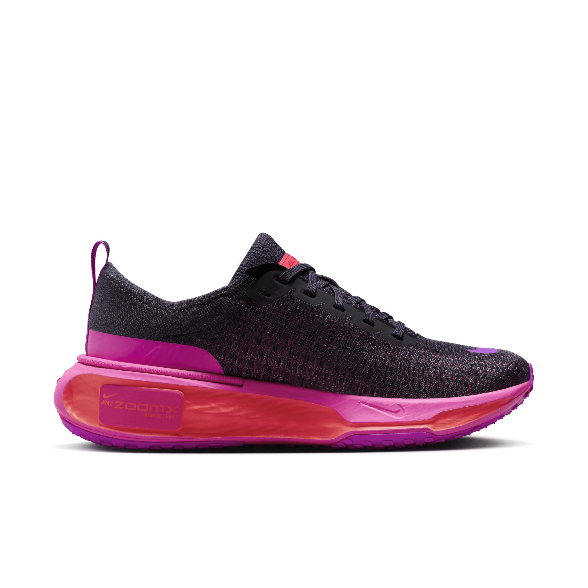 Nike Womens Nike ZoomX Invincible Run Flyknit 3 - Womens Shoes Purple/Pink/Black Product Image