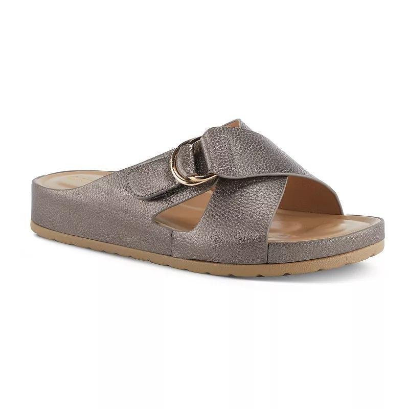 Patrizia Rutha Womens Slide Sandals Silver Product Image