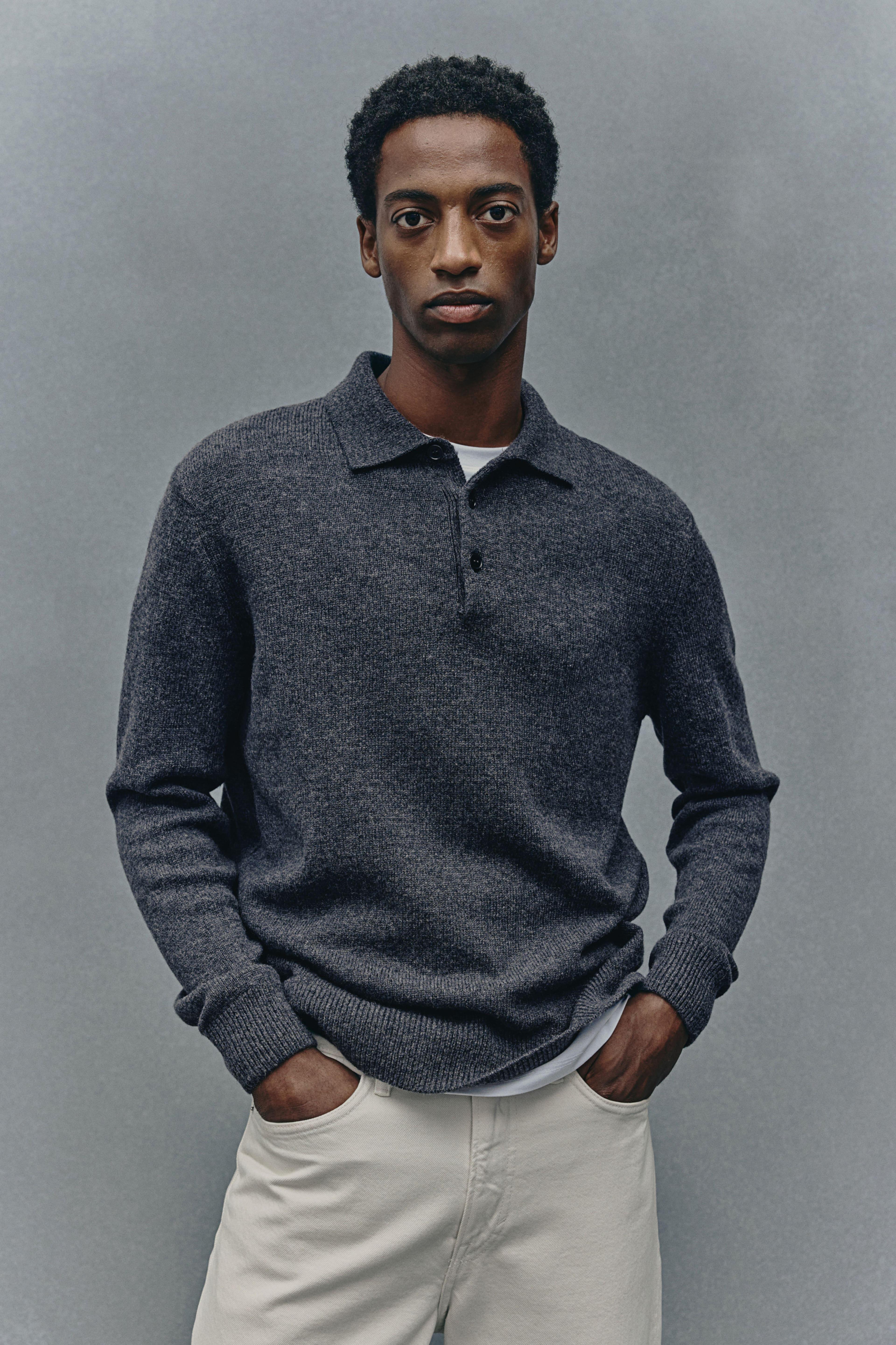 Regular Fit Wool Polo Sweater Product Image