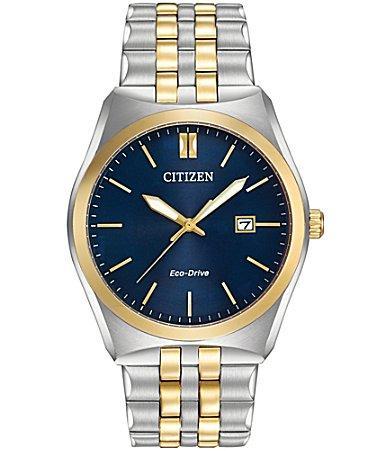 Citizen Mens Eco-Drive Two-Tone Stainless Steel Bracelet Watch 40mm BM7334-58L Product Image