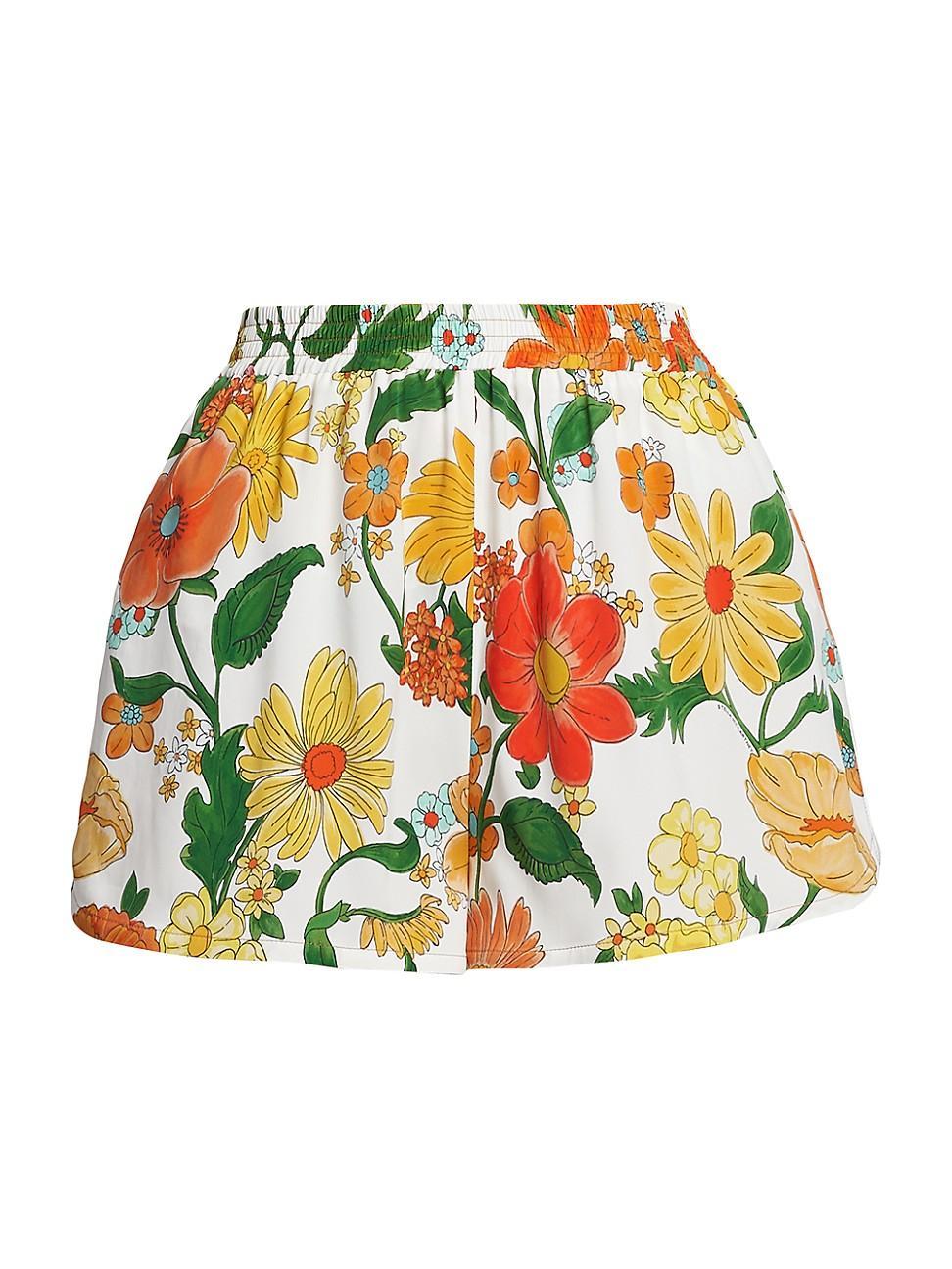 Womens Floral Shorts Product Image