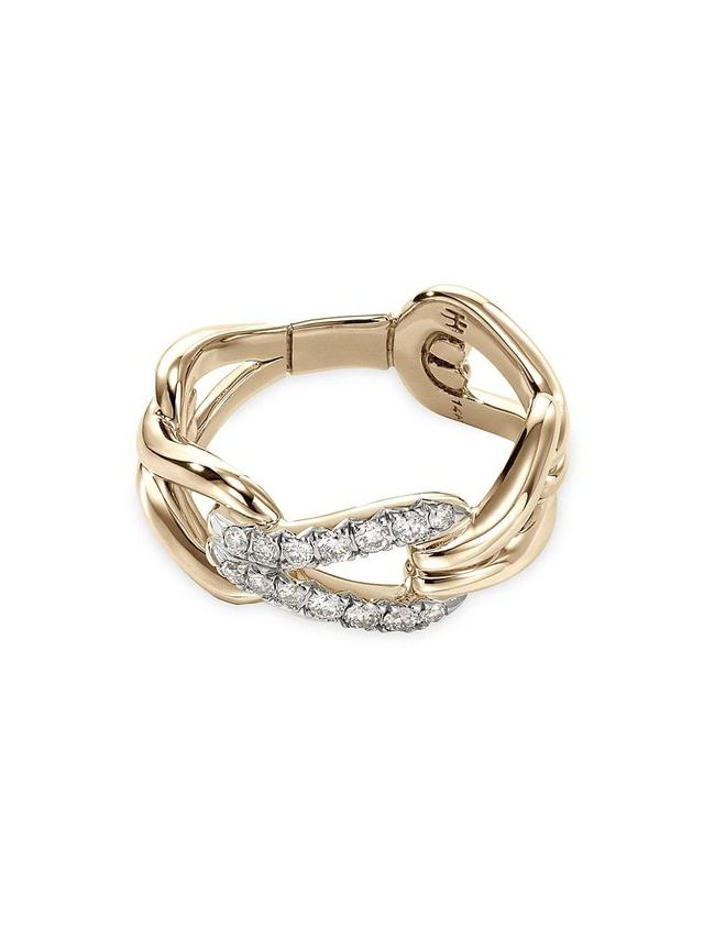 John Hardy Surf Pav Diamond Link Ring Product Image