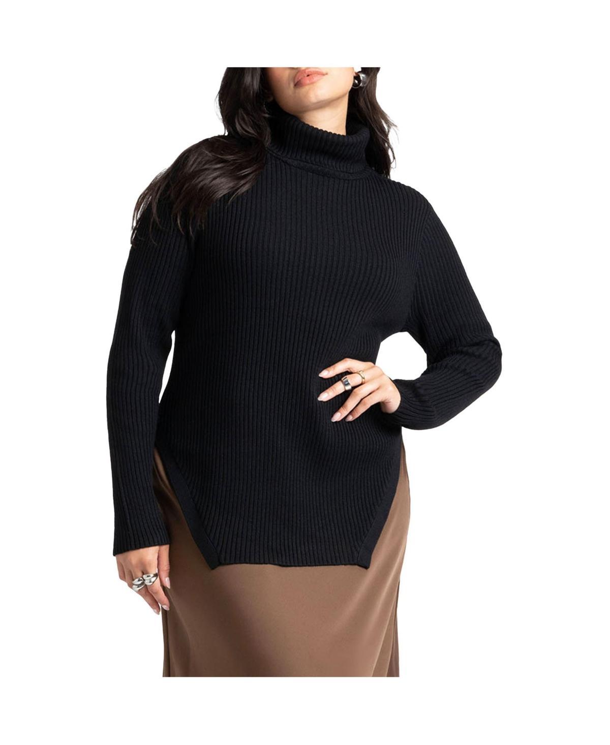 Eloquii Womens Angled Hem Sweater Product Image