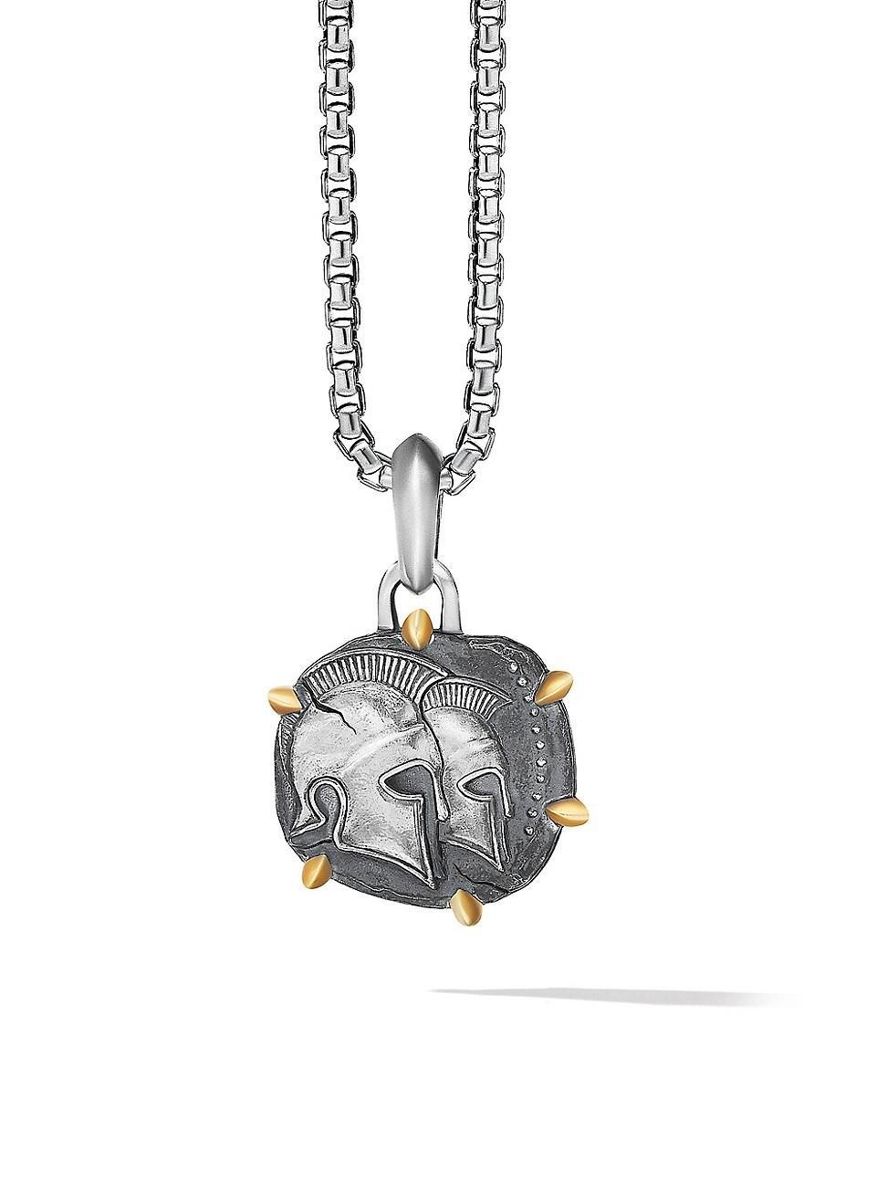 David Yurman Sterling Silver & 18K Yellow Gold Zodiac Gemini Amulet Enhancer Product Image