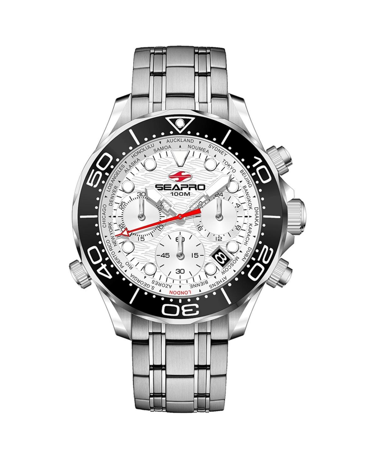 Seapro Mens Mondial Timer White Dial Watch - SP0151 - White Product Image