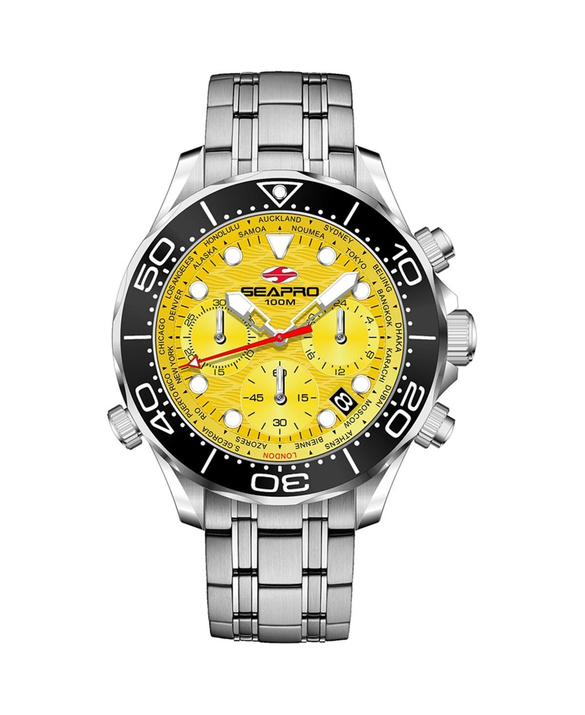 Seapro Mens Mondial Timer Yellow Dial Watch - SP0153 - Yellow Product Image