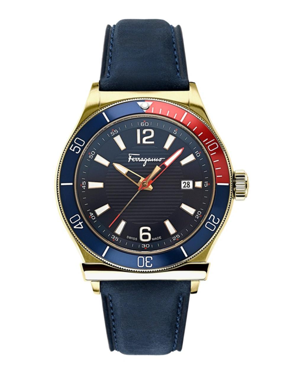 FERRAGAMO 1898 Sport Strap Watch In Blue Product Image