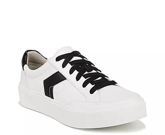 Dr. Scholl's Madison Lace Sneaker Oxford Black Smooth) Women's Shoes Product Image