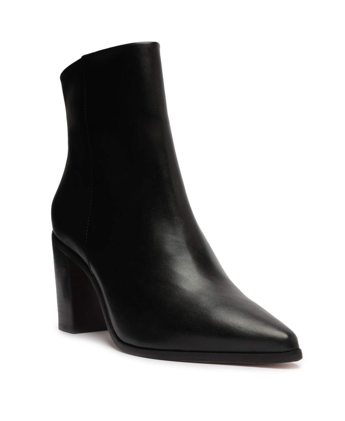 Womens Mikki Leather Ankle Boots Product Image