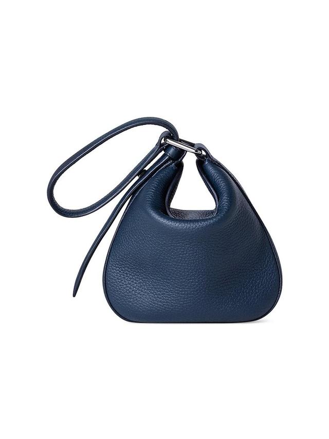 Womens Anna Mini Leather Hobo Bag Product Image