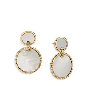 Womens Elements Double Drop Earrings in 18K Yellow Gold Product Image