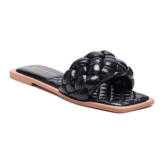 London Rag Marcue Womens Woven Slide Sandals Product Image