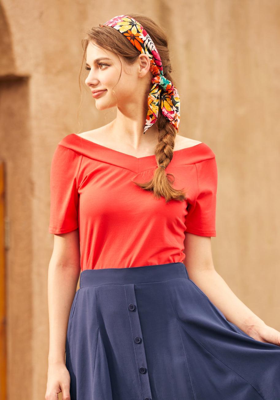 Ready for a Roman Holiday top product image