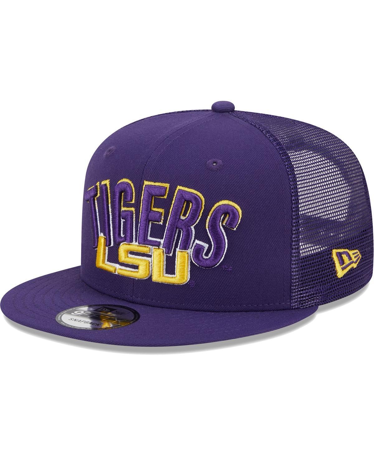 Mens New Era LSU Tigers Grade Trucker 9FIFTY Snapback Hat Product Image