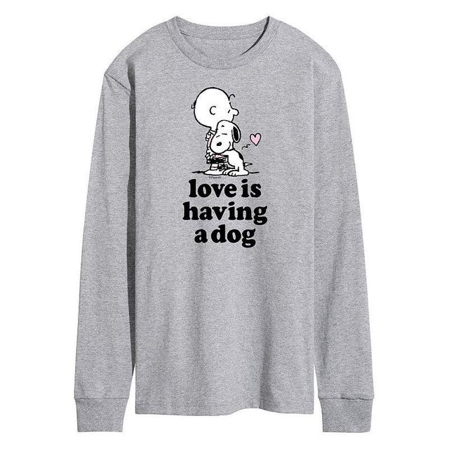 Mens Peanuts Love Is Having A Dog Long Sleeve Tee Product Image