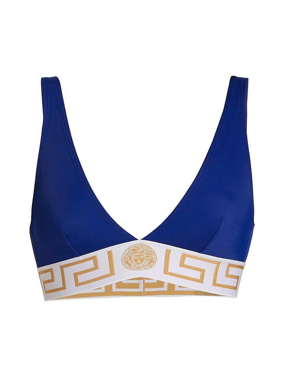 Womens Greca Border Bikini Top Product Image