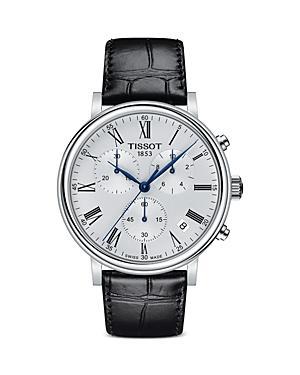 Tissot T-Classic Carson Premium Chronograph Leather Strap Watch, 41mm Product Image