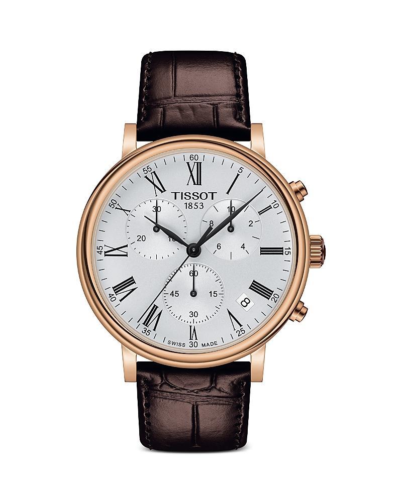 Tissot T-Classic Carson Premium Chronograph Leather Strap Watch, 41mm Product Image