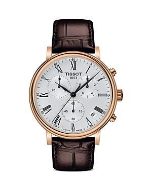 Tissot T-Classic Carson Premium Chronograph Leather Strap Watch, 41mm Product Image