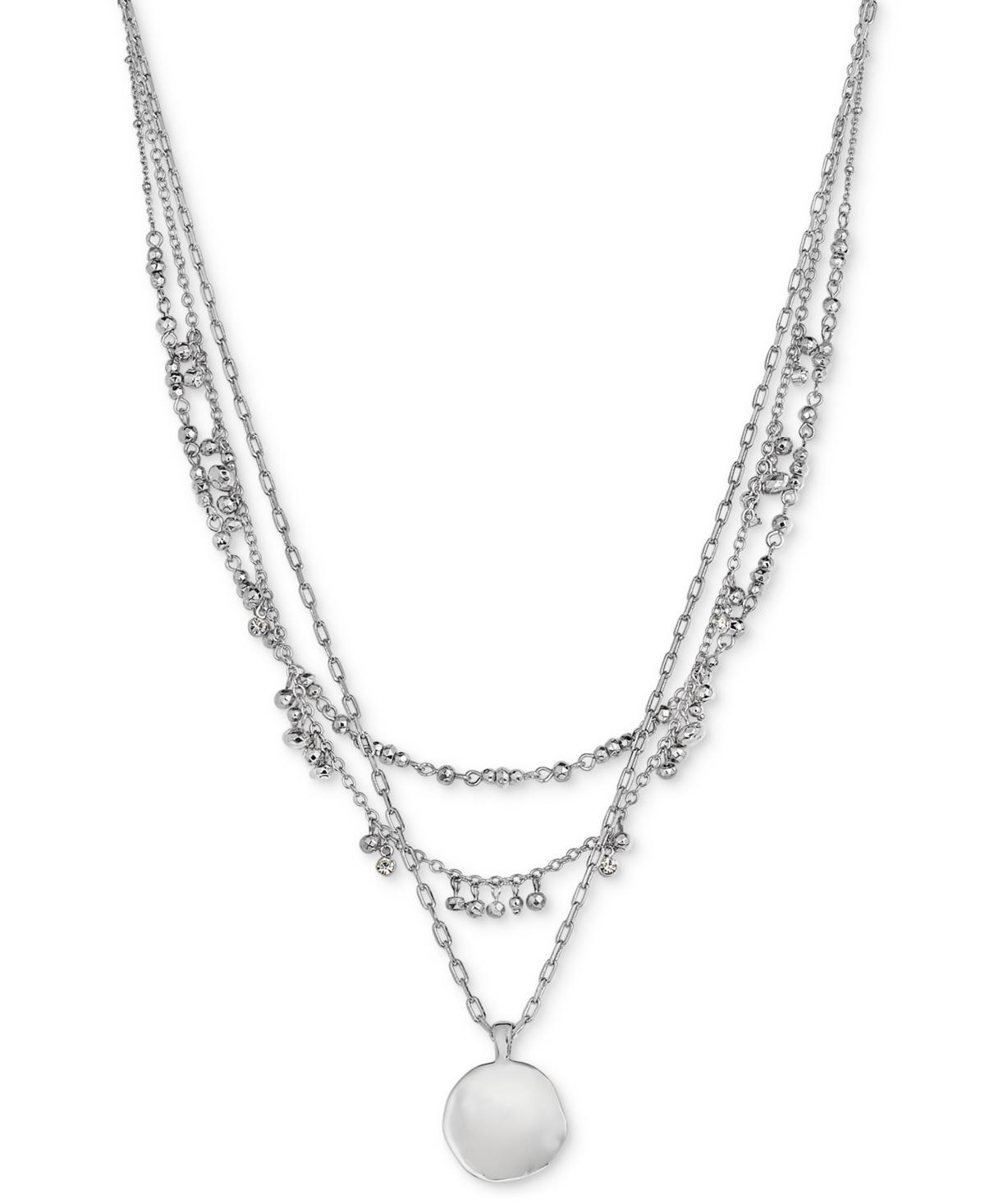 Style & Co Mixed-Metal Layered Beaded Pendant Necklace, 20 + 3 extender, Created for Macys Product Image