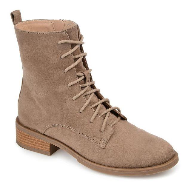 Journee Collection Vienna Womens Combat Boots Med Beige Product Image