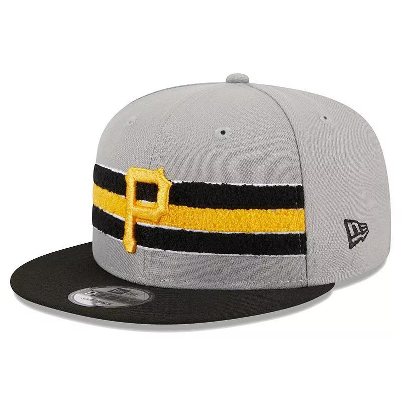 Mens New Era Gray Pittsburgh Pirates Band 9FIFTY Snapback Hat - Gray Product Image