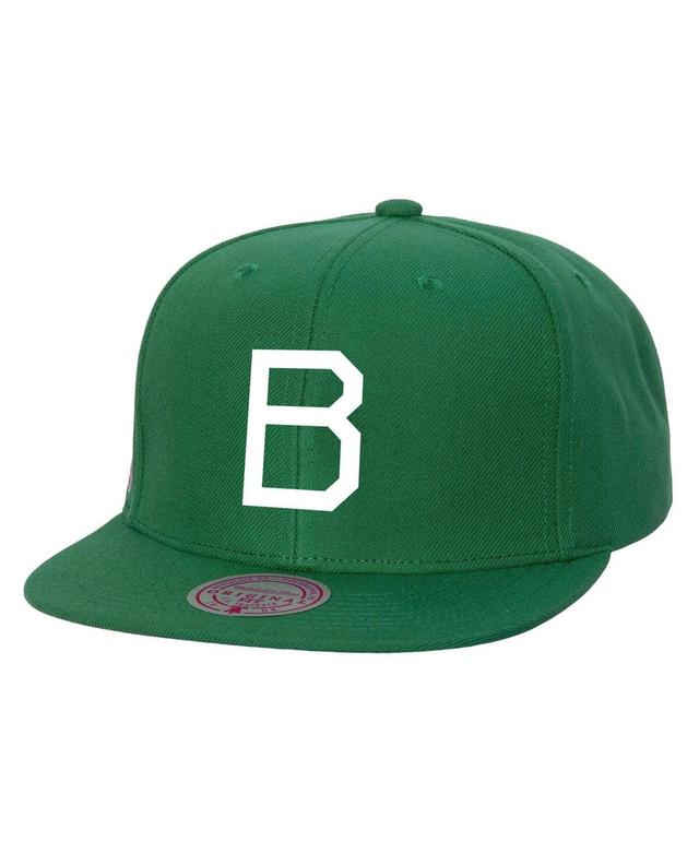 Mens Mitchell & Ness Green Brooklyn Dodgers Cooperstown Collection Evergreen Snapback Hat Product Image