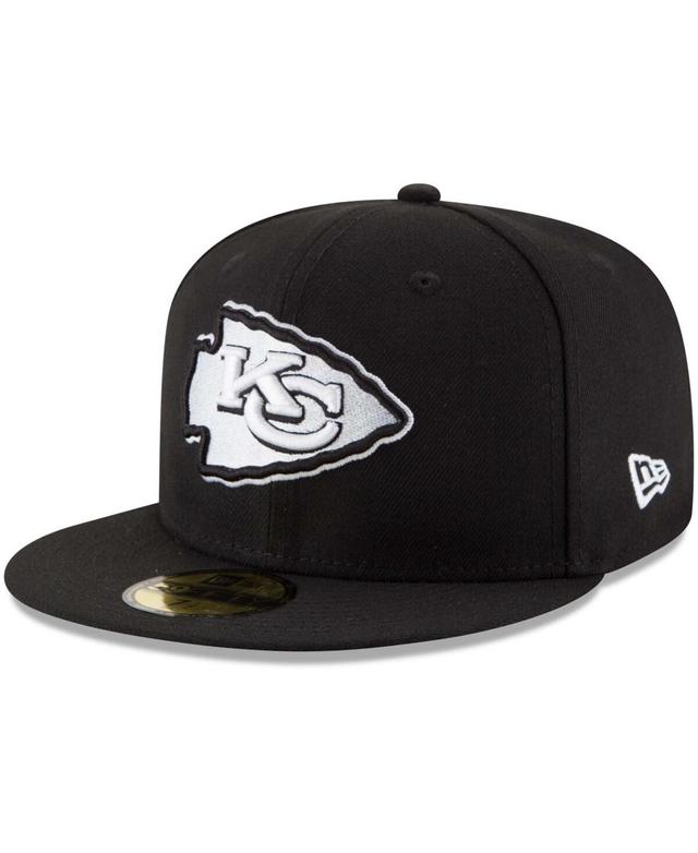 Mens Black Kansas City Chiefs B-Dub 59Fifty Fitted Hat Product Image