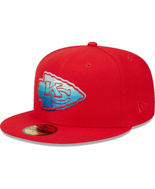 Mens New Era Red Kansas City Chiefs Gradient 59FIFTY Fitted Hat Product Image