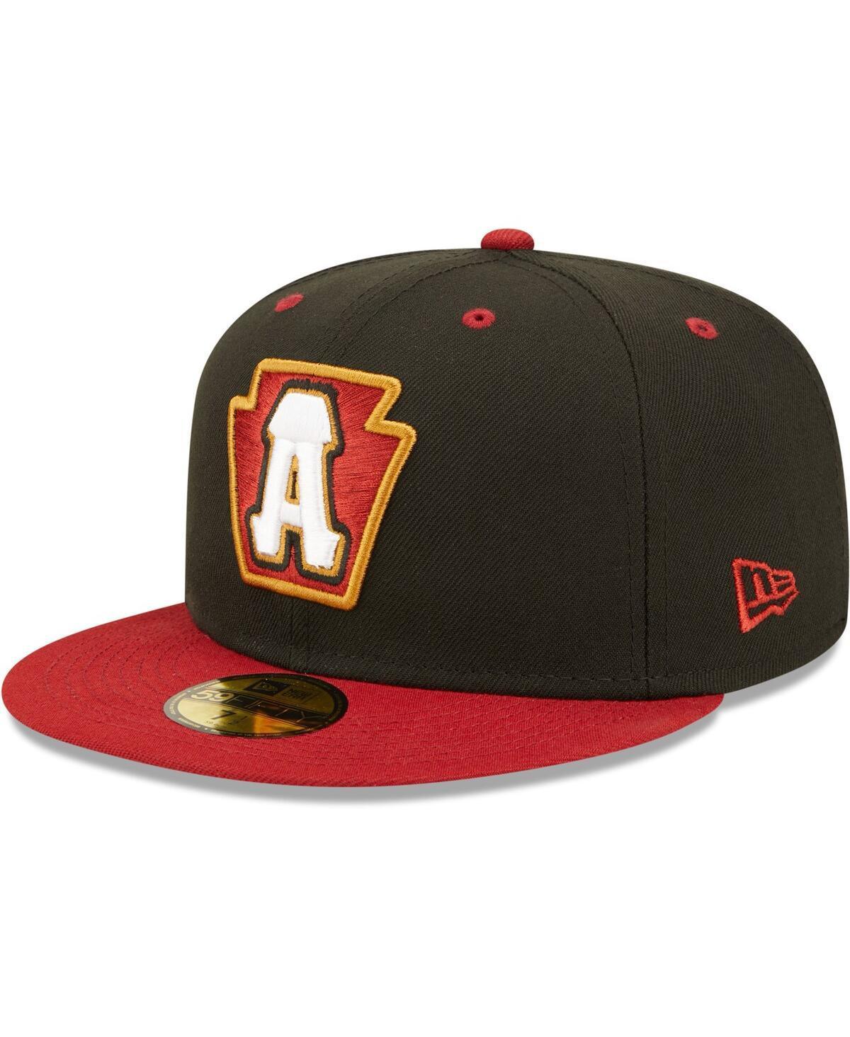 Mens New Era Black Altoona Curve Authentic Collection Team Home 59FIFTY Fitted Hat Product Image