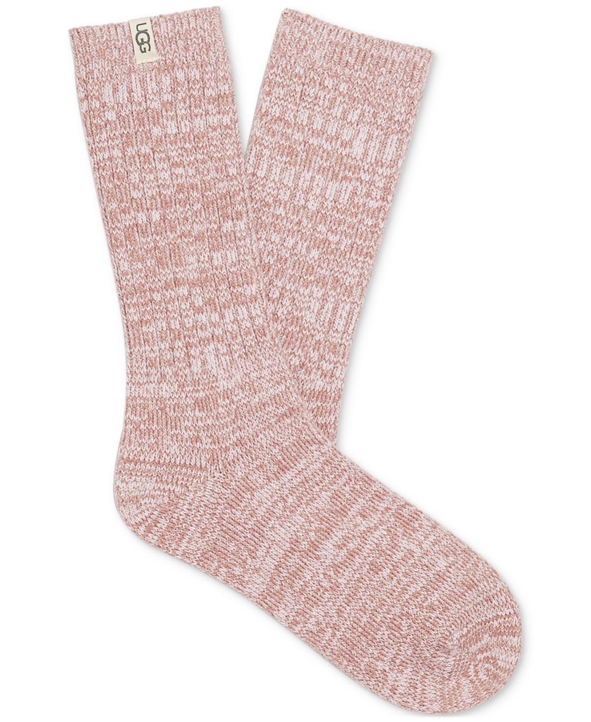 UGG Rib Knit Slouchy Crew Socks Women's Crew Cut Socks Shoes Product Image