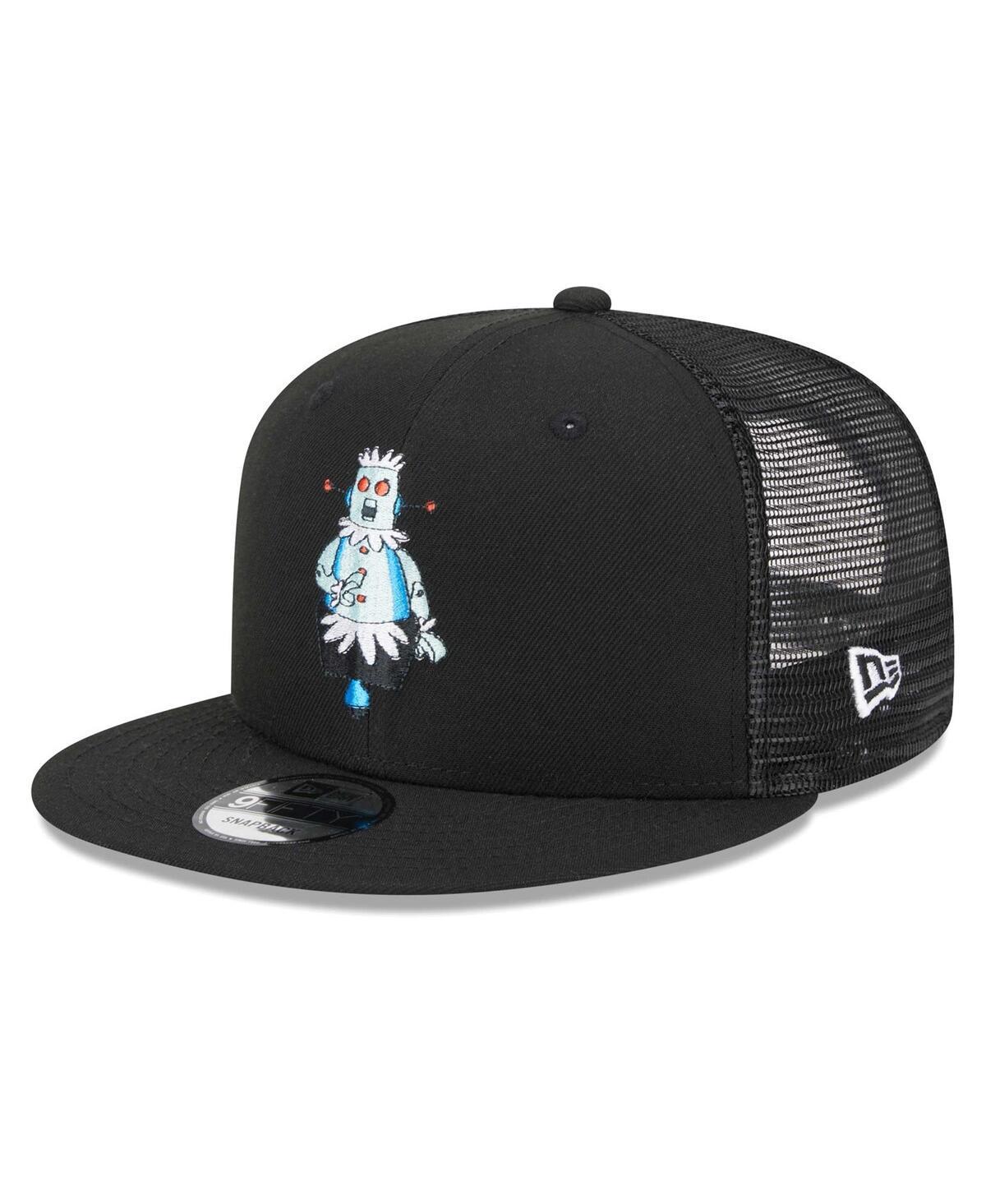 Mens New Era Black The Jetsons Rosie Trucker 9FIFTY Snapback Hat Product Image