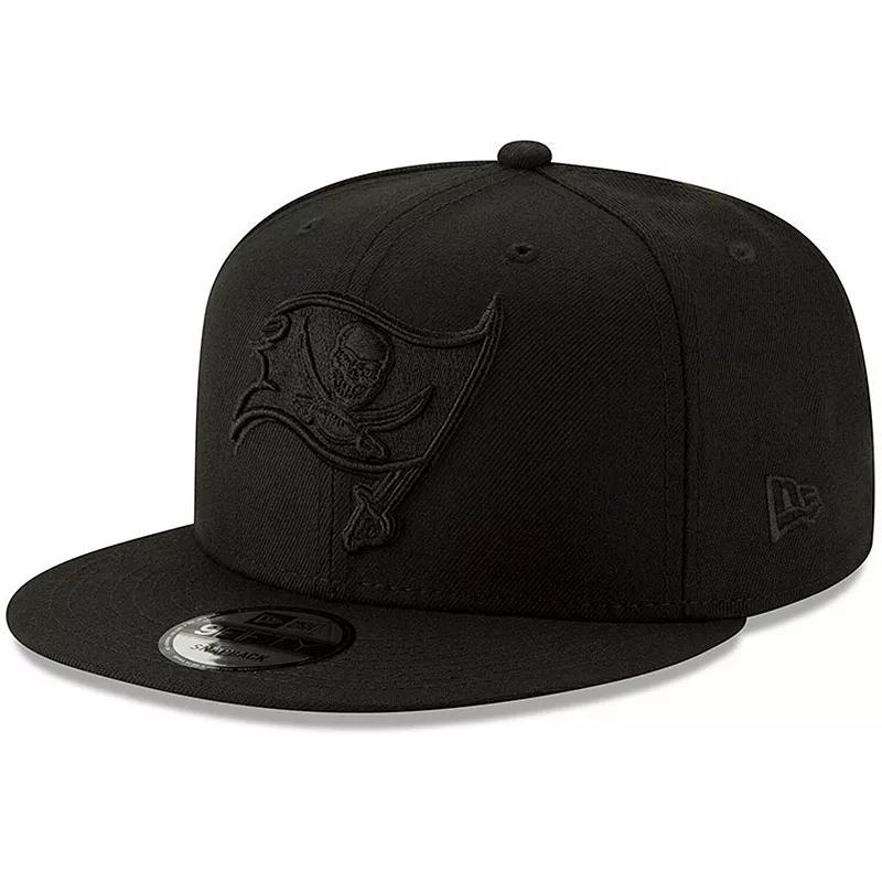 Mens New Era Black Tampa Bay Buccaneers Black 9FIFTY Adjustable Hat Product Image