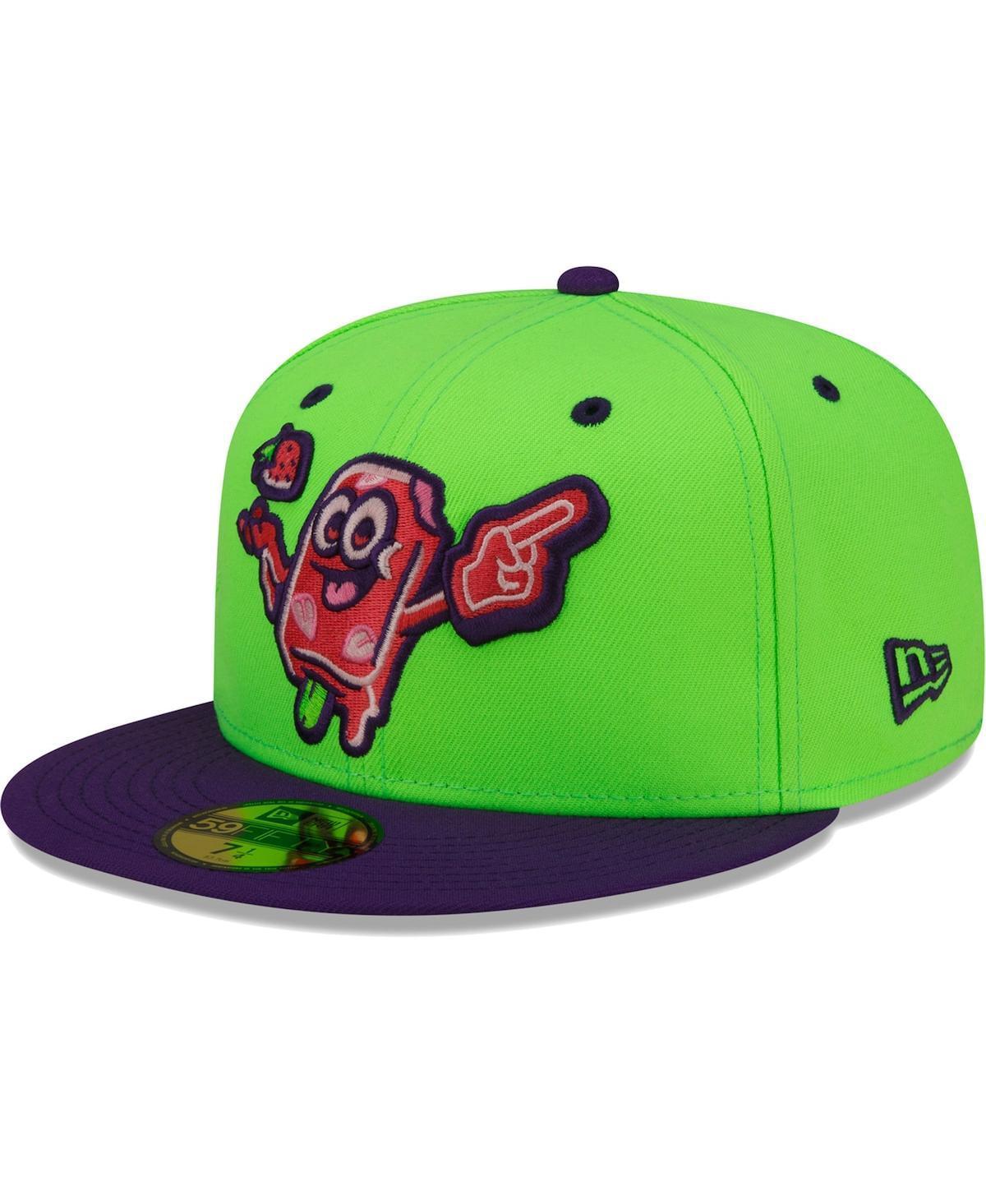 Mens New Era Green Beloit Sky Carp Copa De La Diversion 59FIFTY Fitted Hat Product Image