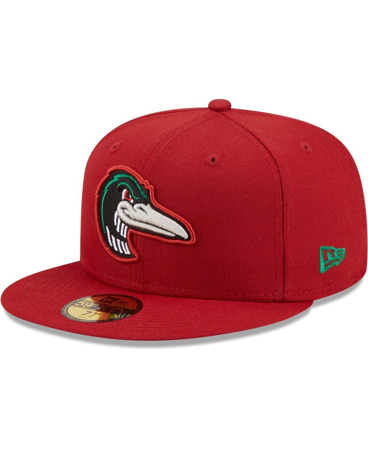 Mens New Era Red Great Lakes Loons Authentic Collection 59FIFTY Fitted Hat Product Image