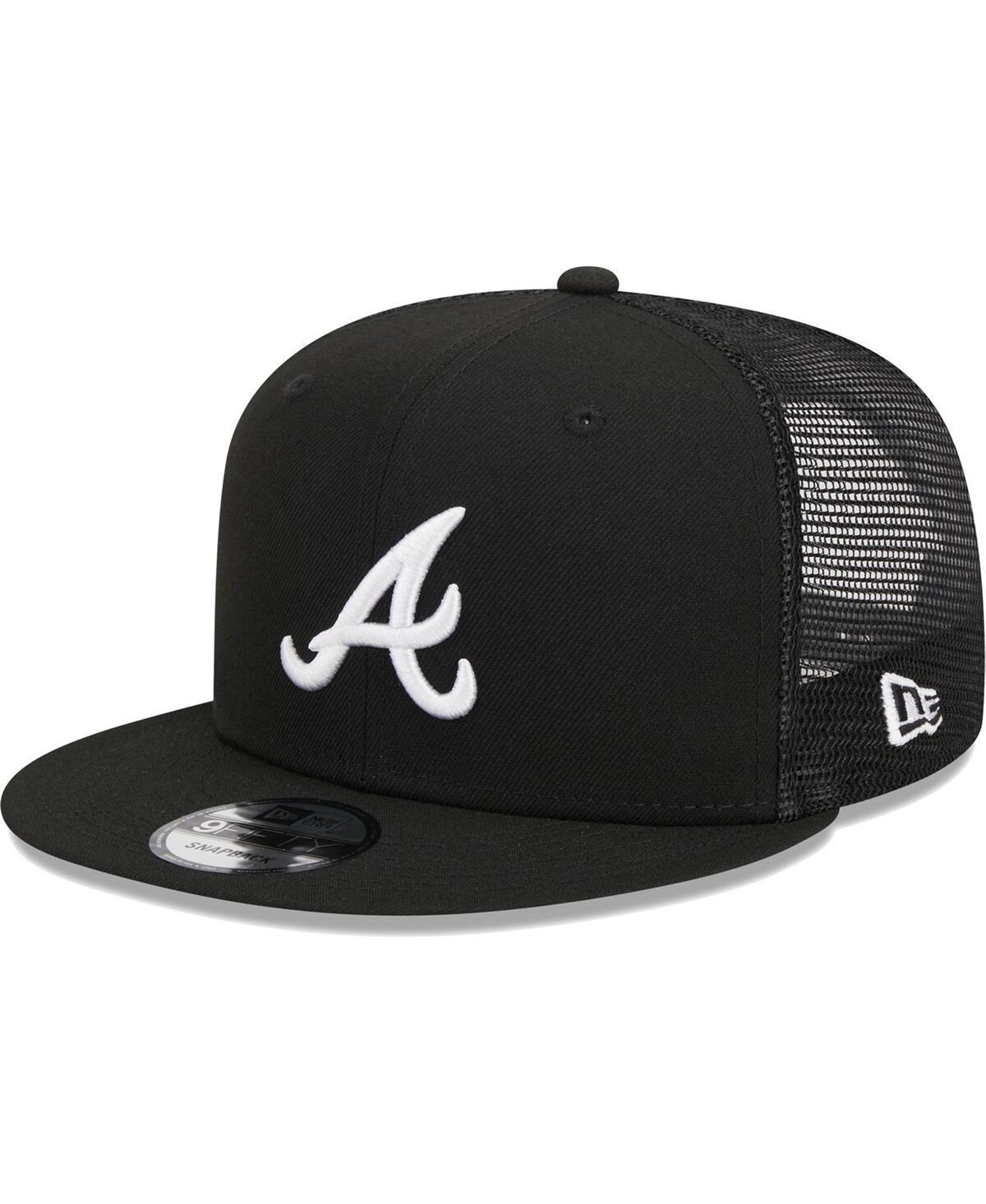 Mens New Era Atlanta Braves Trucker 9FIFTY Snapback Hat Product Image