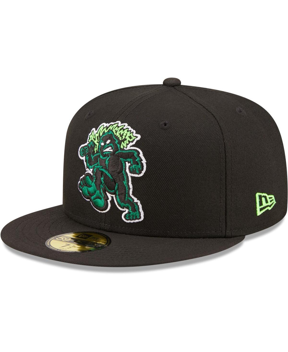 Mens New Era Black Eugene Emeralds Authentic Collection 59FIFTY Fitted Hat Product Image