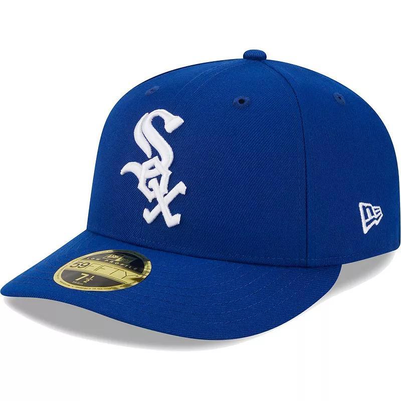 Mens New Era Royal Chicago White Sox White LogoLow Profile 59FIFTY Fitted Hat Product Image