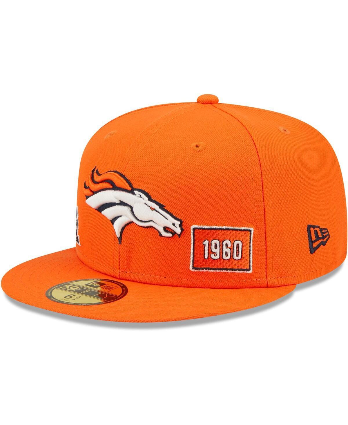 Mens New Era Denver Broncos Identity 59FIFTY Fitted Hat Product Image