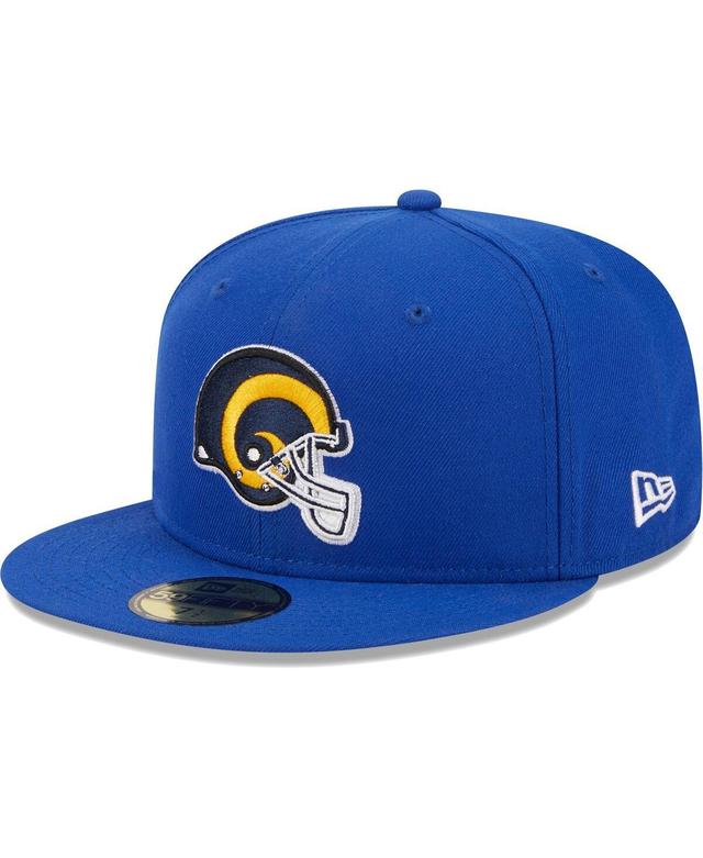 Mens New Era Royal Los Angeles Rams Throwback Main 59FIFTY Fitted Hat Product Image