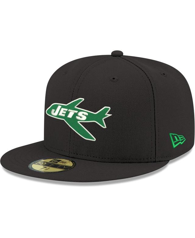 Mens New Era New York Jets Omaha Throwback 59FIFTY Fitted Hat Product Image