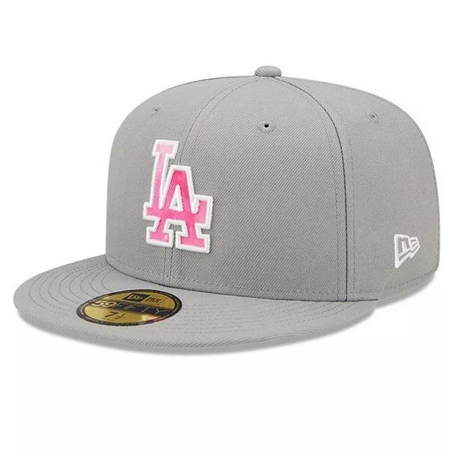 Mens New Era Gray Los Angeles Dodgers 2022 Mothers Day On-Field 59FIFTY Fitted Hat Product Image